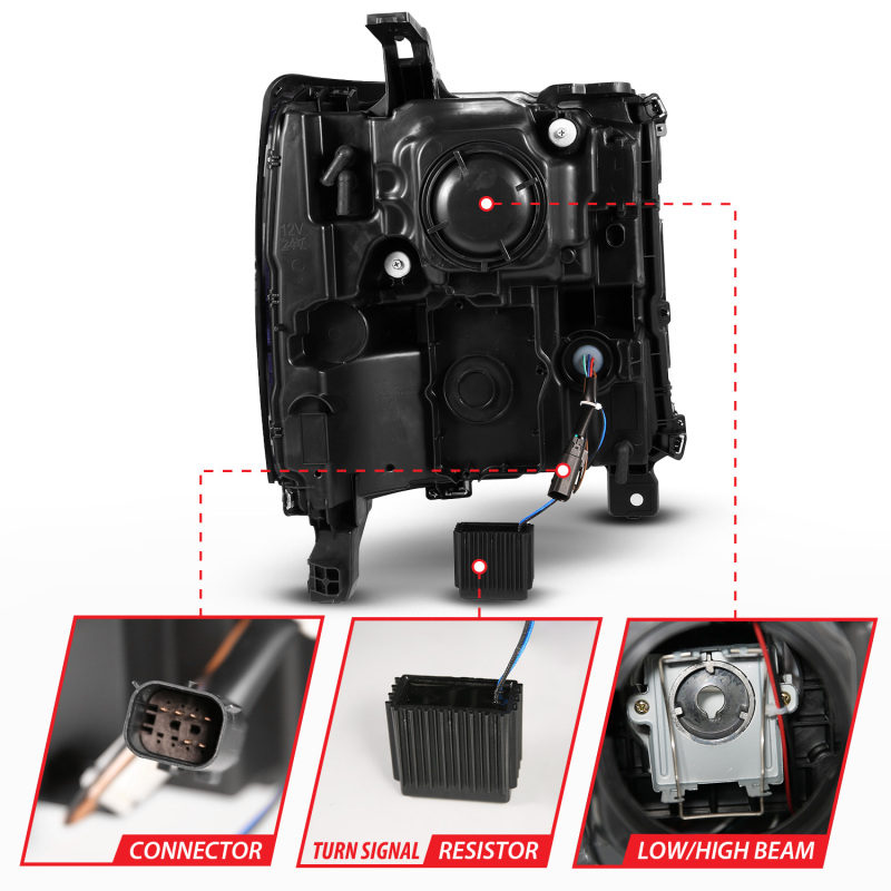 Lexus GS430 Brake Kit - Front + Rear - R1 Concepts - Drilled/Slotted Rotors + Optimum OEp Pads - `98-`10